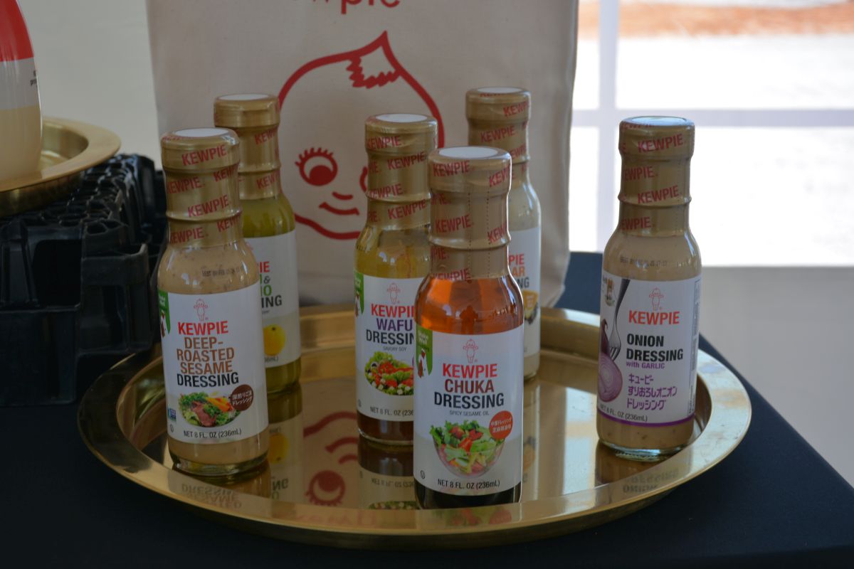 Kewpie food products at the groundbreaking ceremony for the new Q&B Foods, Kewpie, facility in Clarksville on Apr. 18, 2023. (Lee Erwin)